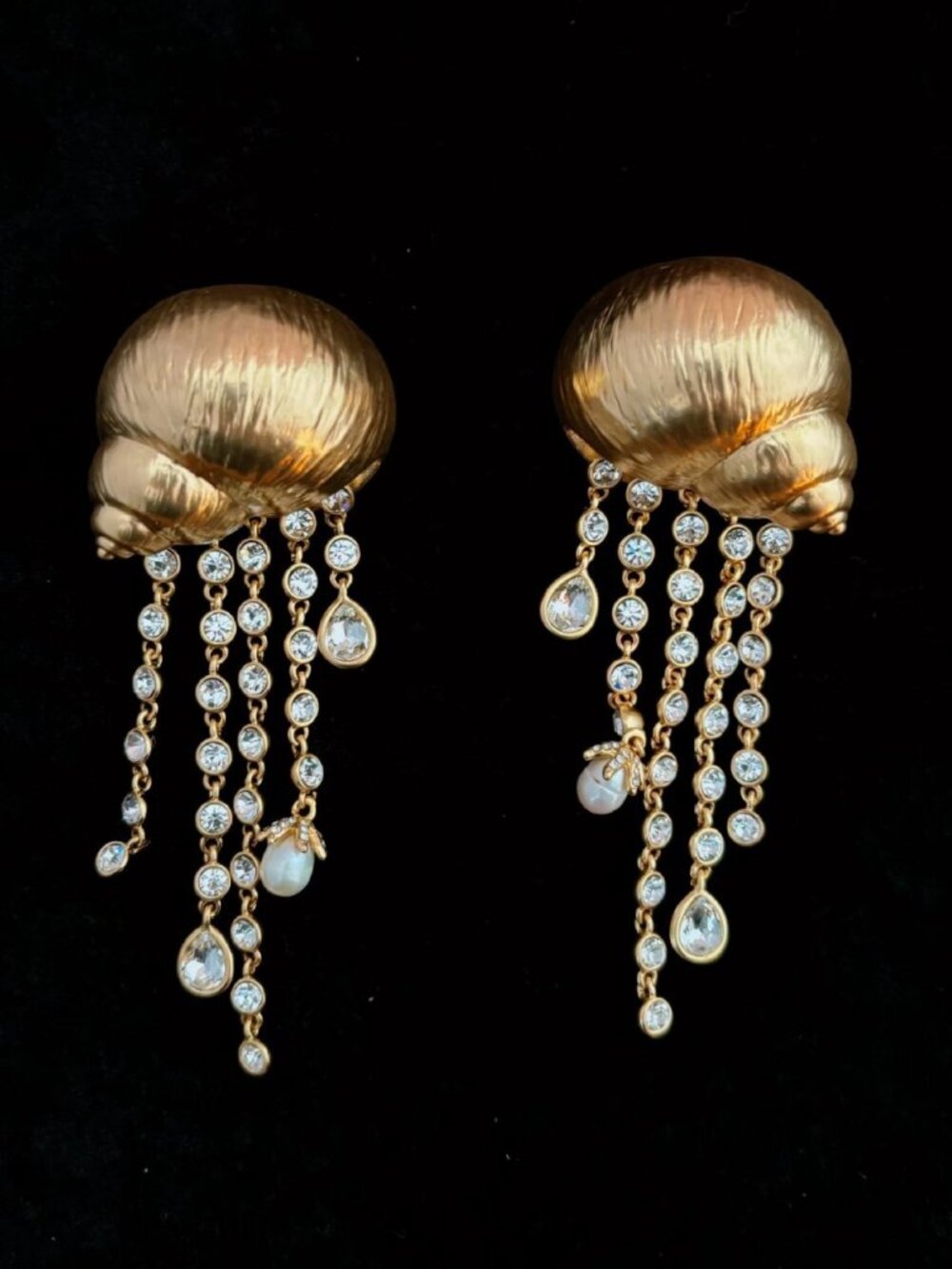 Schiaparelli Snail-Shaped Stud Earrings